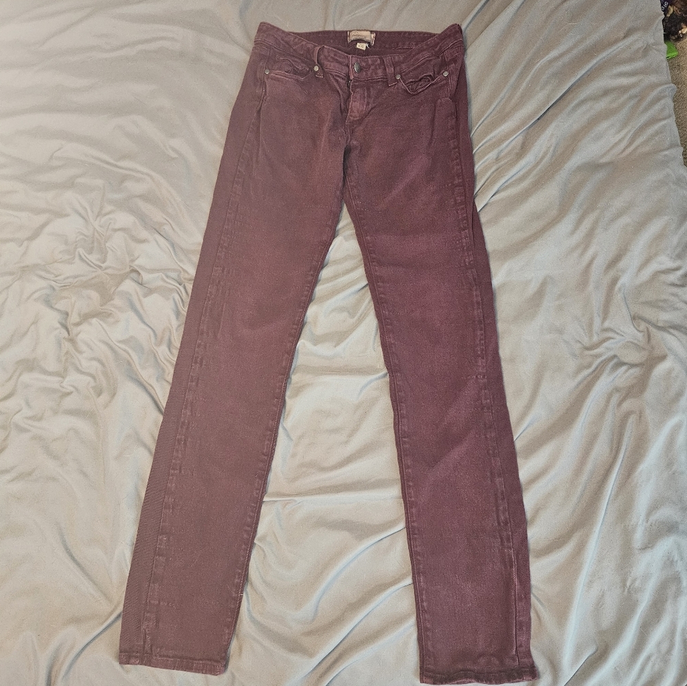 Purple Paige Skinny Jeans